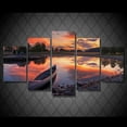 thumbnail image 1 of Xihbxyly Artículos con Descuento Pintura En Aerosol Sin Marco Hd Decoración Del Hogar Wulian Sunset Canoe Canvas Core, 1 of 6