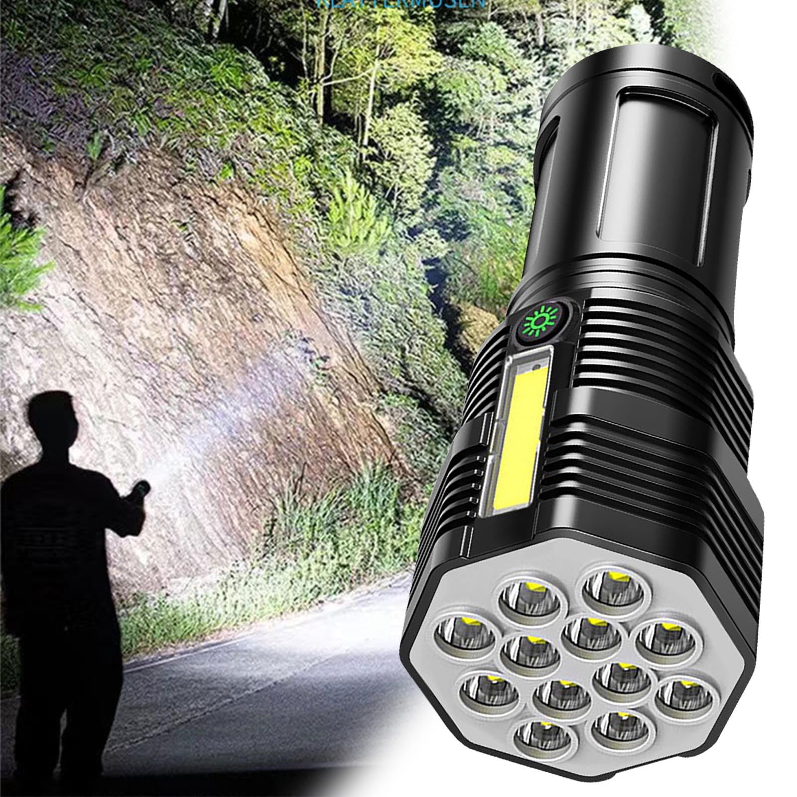 Linterna Pequeña y Potente Led para Exteriores, Recargable, Luz Súper ...