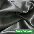 thumbnail image 2 of Gogreen Satin Pillowcase for Hair and Skin, Silk Satin Pillowcase 2 Pack, Pillow Cases Set of 2, Silky Pillow Cover with Envelope Closure (20"x26", Grey, Standard), 2 of 5