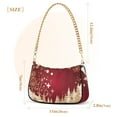 thumbnail image 3 of Womens Chain Shoulder Bag Christmas Trees Classic Tote Handbags Fashion Clutch Hobo Purse with Zipper for Travel Casual, 3 of 7