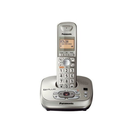 Panasonic KX-TG4021N - Cordless phone - answering system with caller ID/call waiting - DECT 6.0 Plus - 4-way call capability - champagne gold