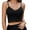 Pack of 1(Black), variant on Avidlove Women Lace Bralette Spaghetti Strap Crop Tank Top V Neck Slim Basic Camisoles,Pack of 2
