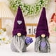 thumbnail image 3 of Decoración navideña, gorro de punto morado, muñeco enano, decoración de primavera y otoño, muñeco sin rostro, 3 of 6