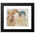 thumbnail image 2 of Tadeusz Makowski 23x20 Black Modern Framed Museum Art Print Titled - Portrait of a Painter and His Family (M. Gromaire) (1925), 2 of 5