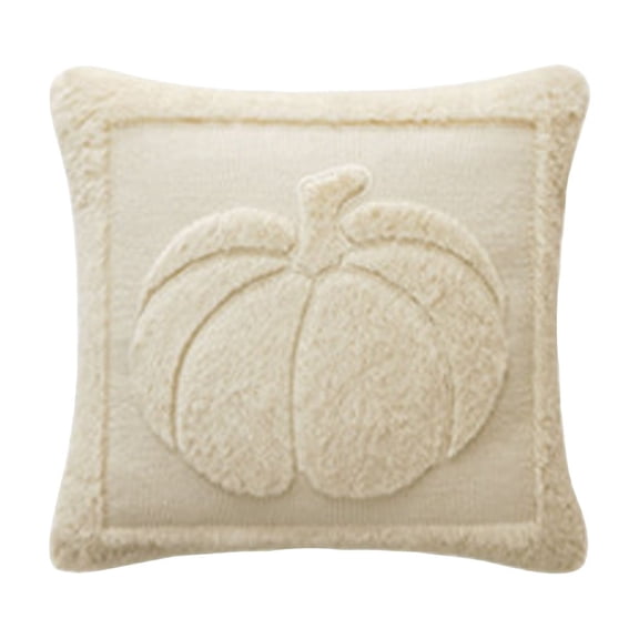 Pumpkin Throw Pillows 18 x 18 Inch, Plush Tufted Fall Thanksgiving Decor for Sofa Couch