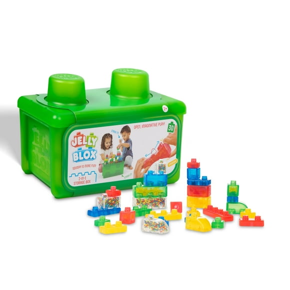Bloques de construcción Goliath Jelly Blox Stash 'N Stack con 30 bloques