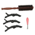 thumbnail image 4 of Oubit Ensemble de Brosses à Cheveux Rondes à Poils, Brosse Ronde en Bois Ensembles de Brosses Rondes à Poils Brosse Ronde en Bois Conçue pour les Professionnels, 4 of 9