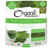 Organic Traditions Wheat Grass Juice Powder, 5.3oz