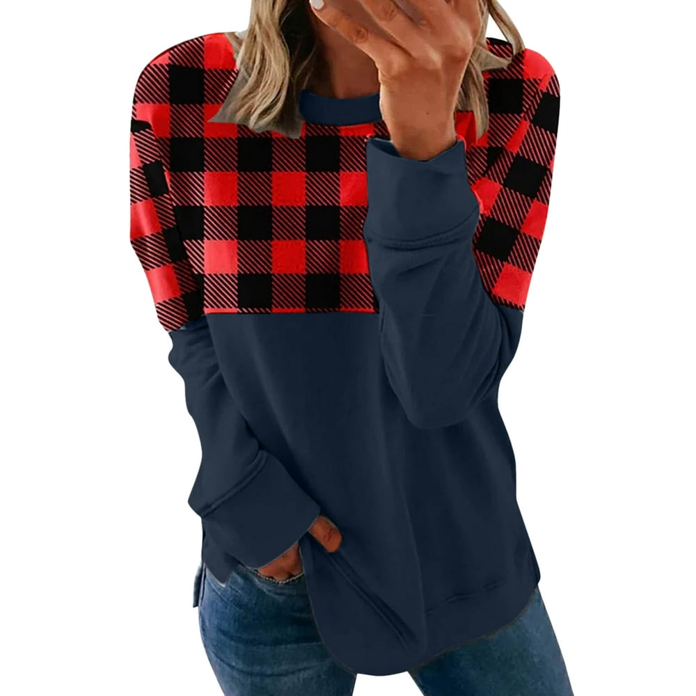 women's plus size buffalo plaid shirt