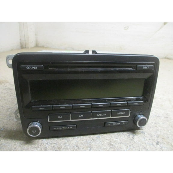 Pre-Owned Volkswagen Jetta Beetle Single Disc CD Player Radio Stereo OEM LKQ - Verify Specific Vehicle Fitment In Description - (Good)