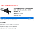 thumbnail image 2 of Auxiliary Water Pump - Compatible with 2007 - 2008 Mercedes-Benz CLK63 AMG 6.3L V8, 2 of 2