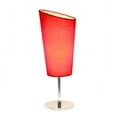 thumbnail image 4 of Mod Lighting and Decor Mini Table Lamp with Angled Shade - 12.5" - Silver and Red, 4 of 8