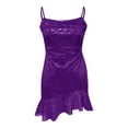 thumbnail image 5 of Womens Strapless Womens Purple Sequin Dress Formal Dresses Womens Sequin Dresses, 5 of 5