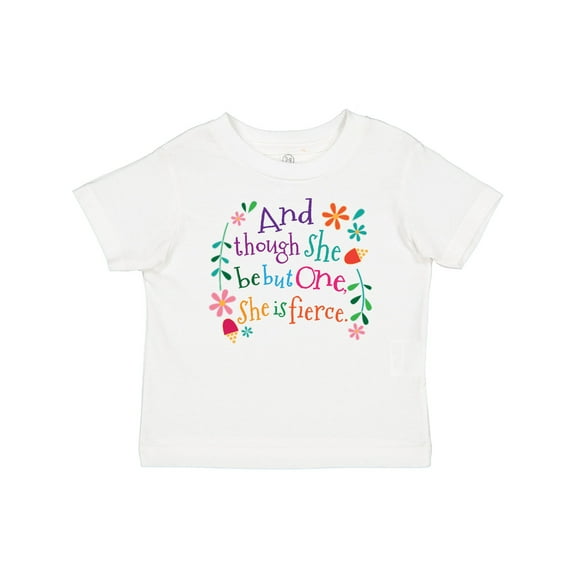 Inktastic 1st Birthday 1 Year Old Girl She is Fierce Girls Baby T-Shirt