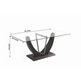 thumbnail image 2 of Canadian Norway Rectangle Dining Table Silver, 2 of 2