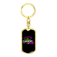 thumbnail image 4 of To My Wife  The original Farmer's Wife Stainless Steel or 18k Gold Premium Swivel Dog Tag Keychain, 4 of 16