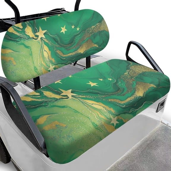 Pzuqiu Golf Cart Seat Cover Breathable Material, Compatible with Outdoor Sports Golf Carts, Golf Cart Seat Covers Fit for Ezgo 2-Person Club Car Seats