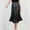 Black, variant on YHAJDS Girls Solid Color Sequin Shiny Long Skirt A Line Flared Skirts for Kids Age 3-16