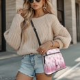 thumbnail image 3 of Yuyamidu Pink Snowman Women Crossbody Bag with Wallet, 2‑Piece PU Leather Shoulder Purse Adjustable Shoulder Strap, Ideal for Holiday Outings, Great Gifts, Lightweight for Daily Use, 3 of 8
