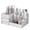 White, variant on Hoosue Countertop Cologne Stand Shelves, Perfume Organizer, Perfume Rack, Dresser Organizer, (Black, White)