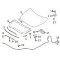 thumbnail image 3 of New Genuine Nissan Altima Hood Prop Rod Support Holder (19-20) OE 657716CA0A, 3 of 10
