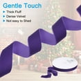 thumbnail image 4 of Uxcell 1" 25 Yard Velvet Ribbon Polyester Single Face Spool Gift Wrap Craft Decoration, Purple, 4 of 6