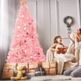 thumbnail image 2 of Árbol de Navidad BestComfort, artificial, rosa, 2,3 m/2,1 m, con bisagras, 2 of 8
