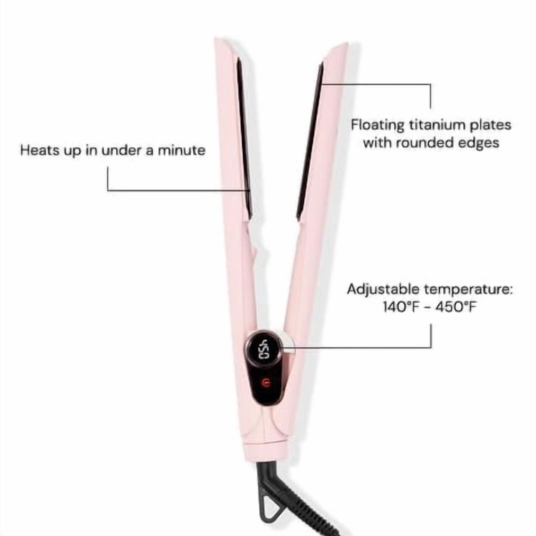 L'ange Hair Le Titane 2-in-1 Titanium Flat Iron, Blush photo 3