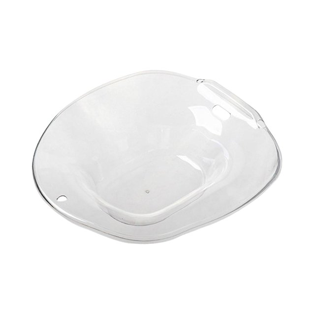 Baño de asiento Versátil Asiento ancho Resistente Fácil almacenamiento Uso doméstico Ergonómico Remojo PET transparente