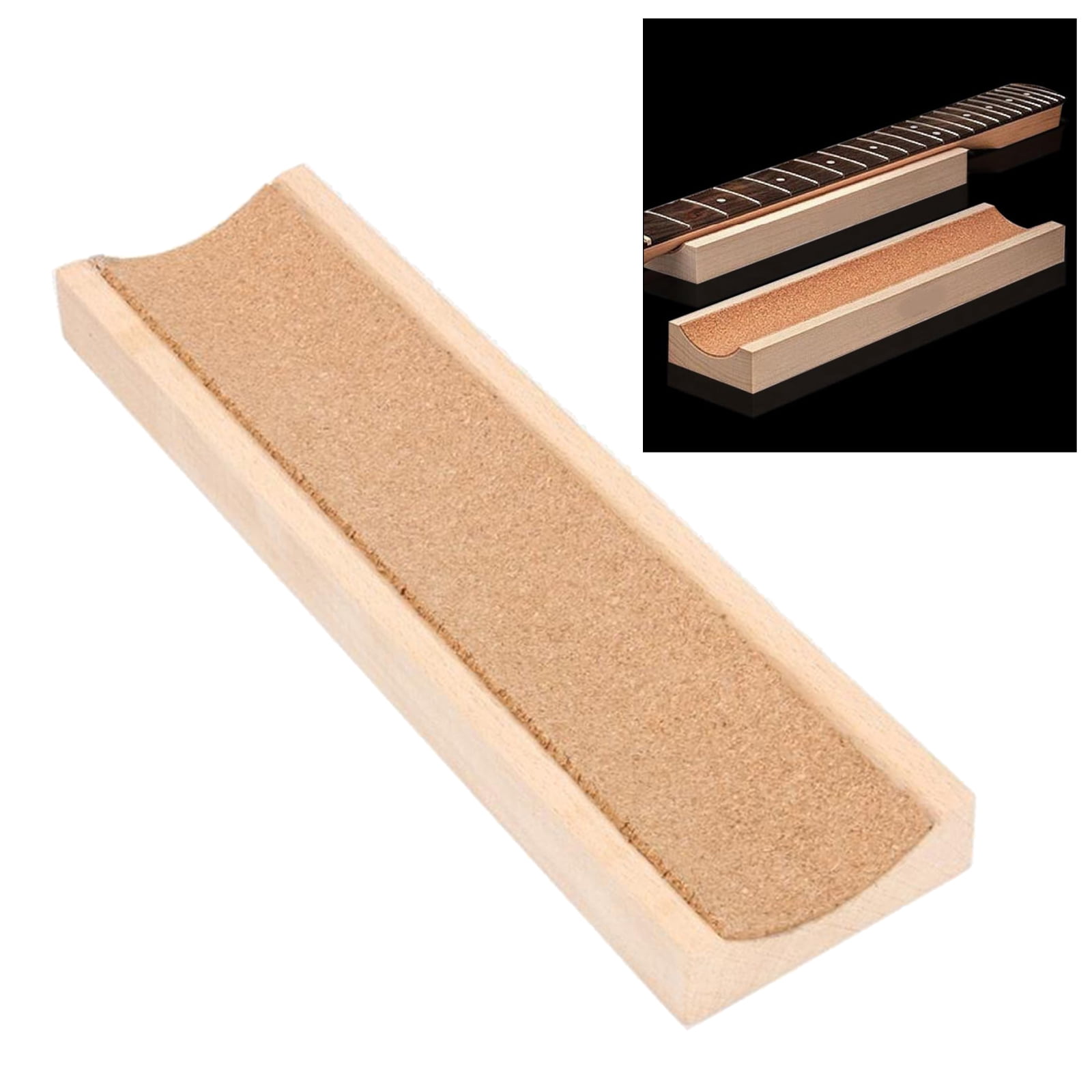 Long Wooden Fret Fretboard Neck Rest Support for Guitar Bass String