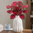 thumbnail image 6 of AYktou 2 Pcs Artificial Plants Leaves Greenery Plants, 13.8 Inch Sprawling Plants Leaves Gradient Color Texture Faux Plants Bouquet Fillers for Vase Floral Arrangement Table Centerpiece Home Decor, 6 of 6