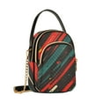 thumbnail image 7 of FORMRS Crossbody Bag for Women Quilted Travel Shoulder Cell Phone Purse with Chain Strap Handbag, Green Stars Abstract, 7 of 7
