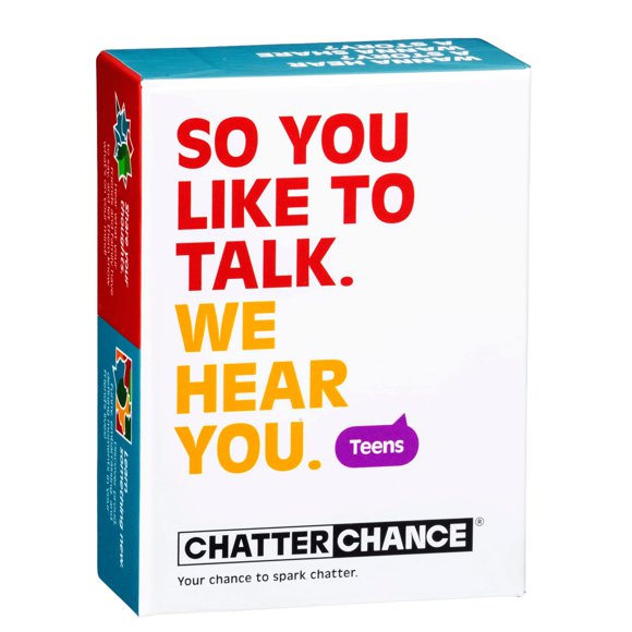 Iniciador de conversación de Chatterchance para adolescentes | Emocionantes y divertidos juegos de conversación con tarjetas de preguntas que generan conexión y comprensión | Juegos de cartas que invi