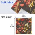 thumbnail image 5 of Iauyy Satin Napkins Set of 1- Leafage- Red DIY Printing Decoration Cloth Napkin- Easy Care for Home/Party, 5 of 8