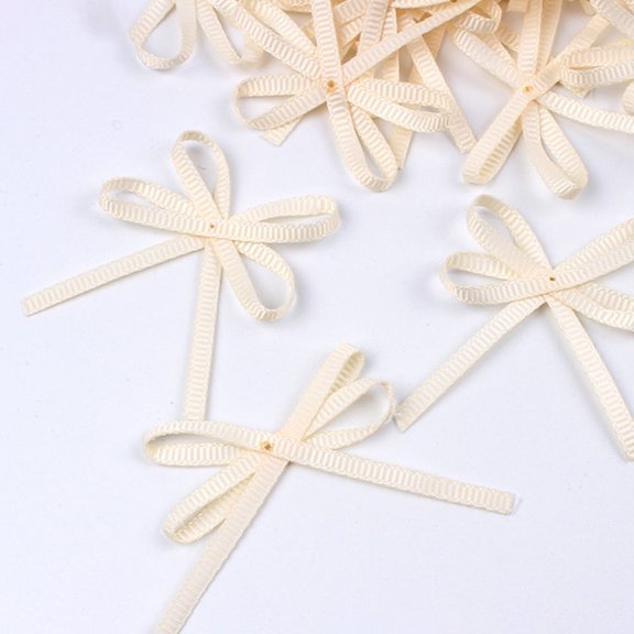 ETEREAUTY 100 Pcs Assorted Color Ribbon Bowknot Shoe Decorations for Hand Sewing and Crafting Accessories