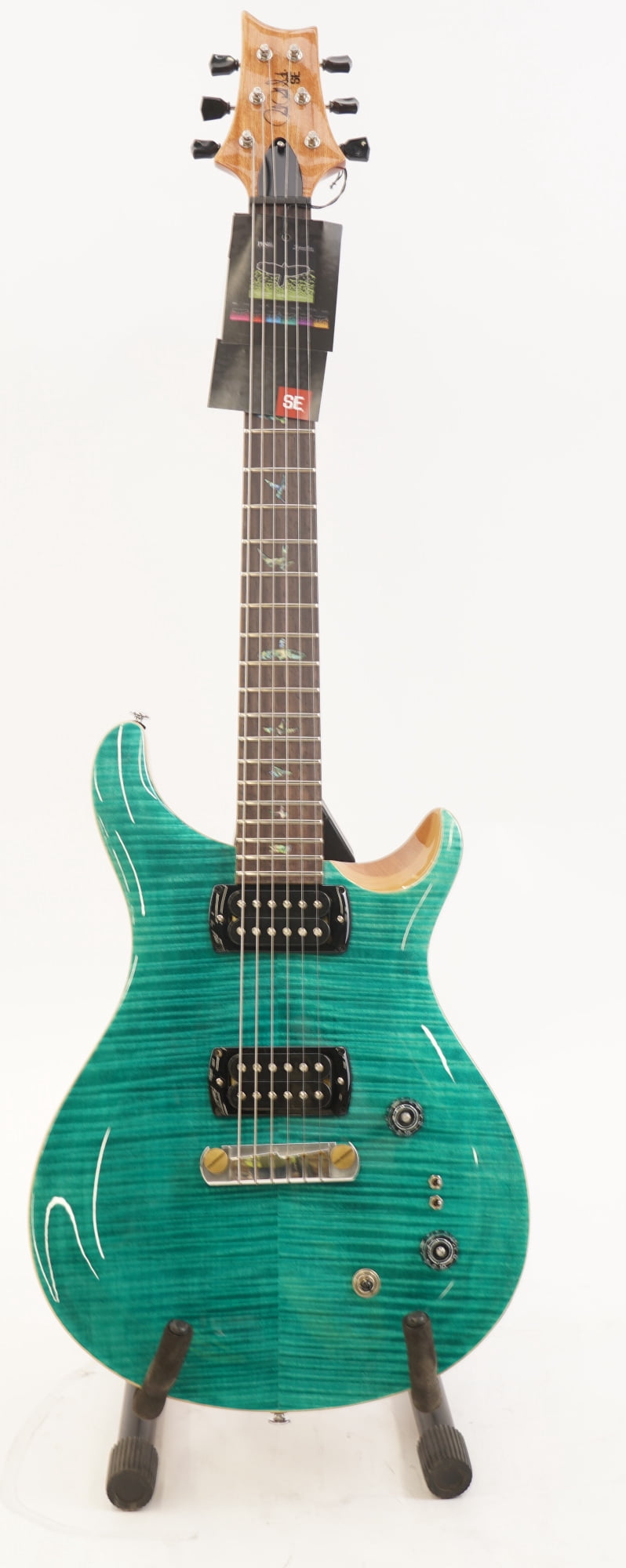 Pre-Owned PRS SE Paul’s 6-String Right-Handed Electric Guitar with Maple and Mahogany Body and Rosewood Fingerboard (Turquoise)