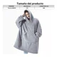 thumbnail image 4 of Sudadera Cobija Hoodie Mujer Hombre Con Capucha Suave Pijama, 4 of 7