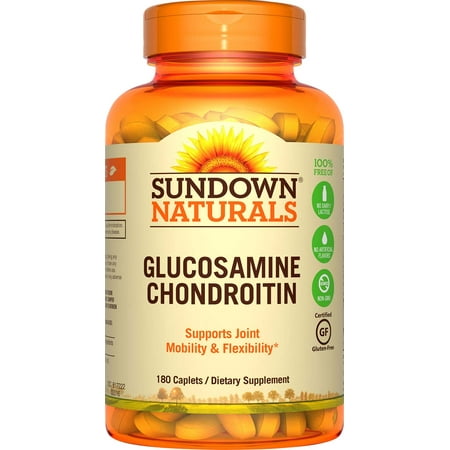 Sundown Naturals Glucosamine Chondroitin Caplets, 180