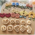 thumbnail image 2 of Flower daisy series soft pottery earrings mold | High-precision cutting mold | Essential for DIY handicrafts, 2 of 2