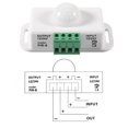 thumbnail image 2 of DC 12V/24V 8A Body Infrared PIR Motion Sensor Switch LED Light Strip Automatic,PIR Sensor LED Motion Sensor Switch, 2 of 6