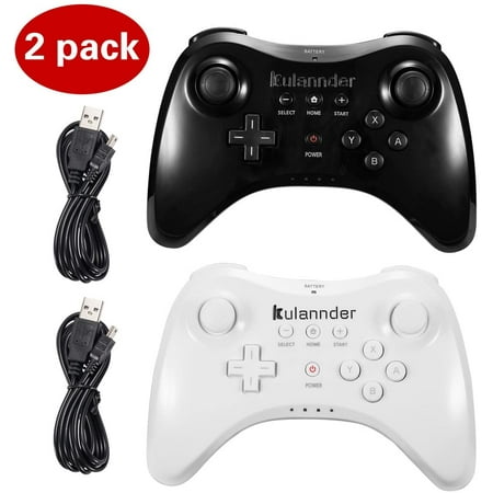 Wii U Pro Controller Kulannder Wireless Rechargeable Bluetooth Dual Analog Controller Gamepad For Nintendo Wii U Walmart Canada