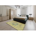 thumbnail image 4 of Ahgly Company Indoor Rectangle Abstract Copper Green Abstract Area Rugs, 4' x 6', 4 of 6