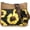 Yellow Sunflower, variant on Crossbody Bags for Women Designer Satchel Handbags Leather Purse  Bag with Leopard Print  Strap