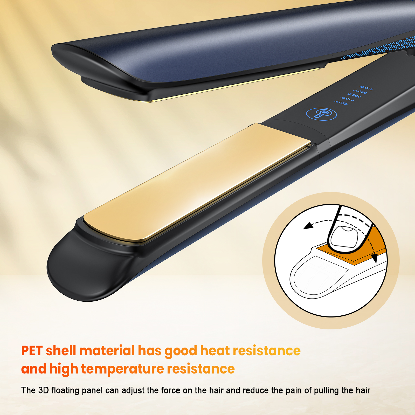 NEXPURE 1 Inch Flat Iron Hair Straightener and Curler, 2 in 1 Ceramic Flat Iron with Floating Plates, Fast Heat Up, Dual Voltage