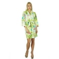 thumbnail image 6 of Bimba Women Short Cotton Robe Bridesmaid Getting Ready Wrap Cover Up, 6 of 6