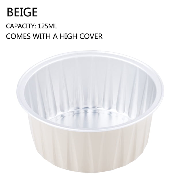 Tazas de aluminio para cupcakes, tazas redondas para cupcakes con tapa, mini tazas para cupcakes, tazas para hornear en la cocina, 100 unidades Wmkox8yii hjk6138