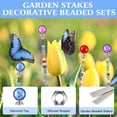 thumbnail image 4 of Enchanting Bead Stakes for Gardens Metal Rods with Crystal and Glass Element, 4 of 8