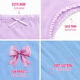 thumbnail image 4 of Princess Rose Toddler Girls Underwear Soft Cotton Brief Panties with Lace 5 Pack, 4 of 6