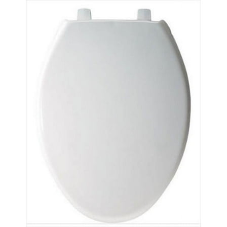 STA-TITE Elongated Closed Front Toilet Seat in White