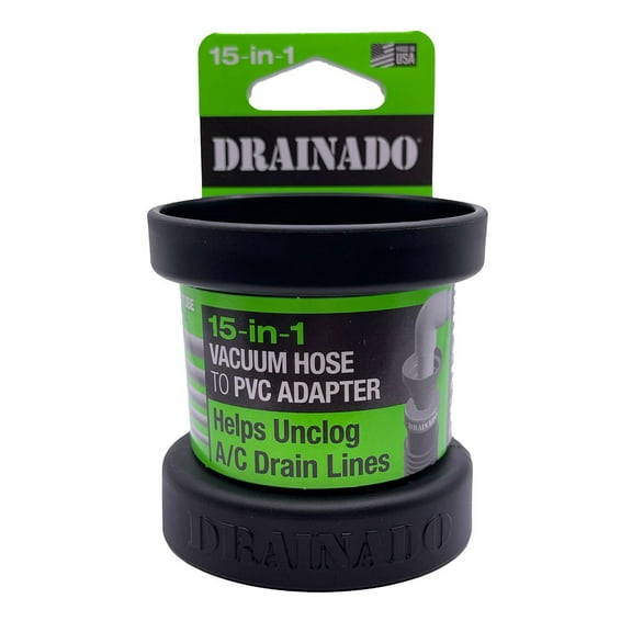 Drainado 15-in-1 Vacuum Hose to A/C PVC Condensate Drain Adapter